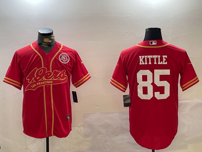 Men San Francisco 49ers #85 Kittle Red Joint Name 2024 Nike Limited NFL Jersey style 12092->san francisco 49ers->NFL Jersey